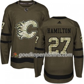 Calgary Flames Dougie Hamilton 27 Adidas 2017-2018 Camo Groen Authentic Shirt - Mannen